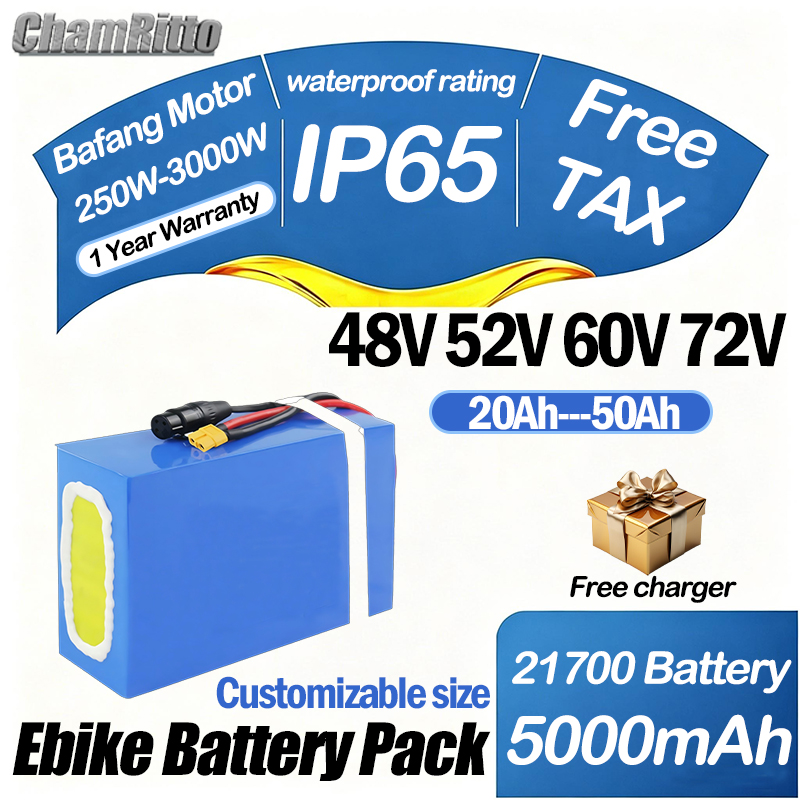 60V 50Ah Electric Scooter Battery - 60V 72V 2000W e-bike elektrische fiets
