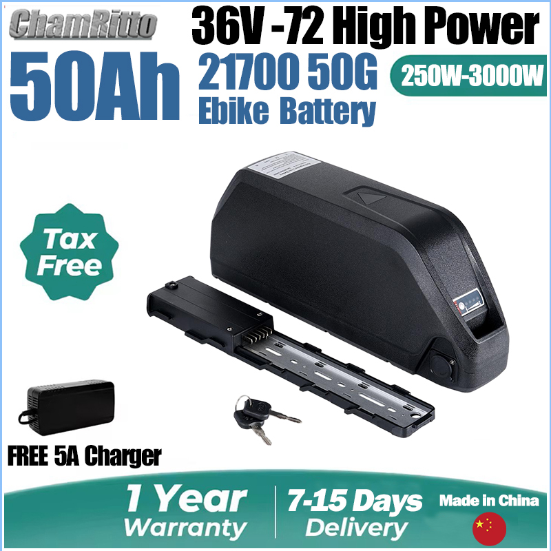 60V 50Ah Electric Scooter Battery - 48V 30AH Elektrische Fiets Batterij 21700