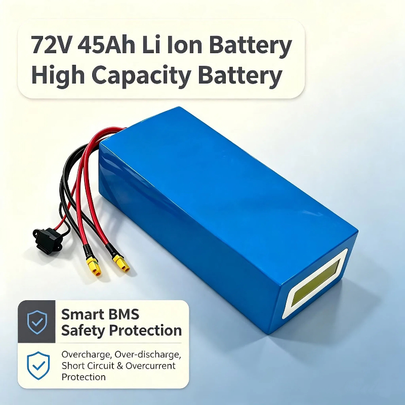 72V 45Ah Lithium-ion driehoeki - 72V 40Ah Lifepo4 Battery Pack recensie en prijs
